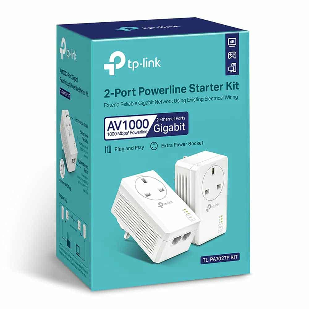 (image for) TP-LINK AV1000 2-Port Gigabit Passthrough Starter Kit